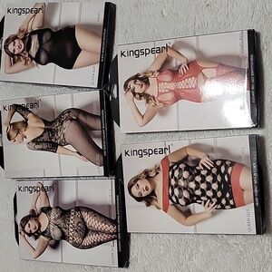 Kingspearl Lingerie Set - Black and Red